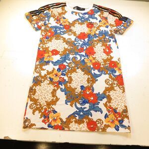 NEW ADIDAS HER STUDIO LONDON FLORAL FLOWERS TEE T SHIRT DRESS Womens 2XS